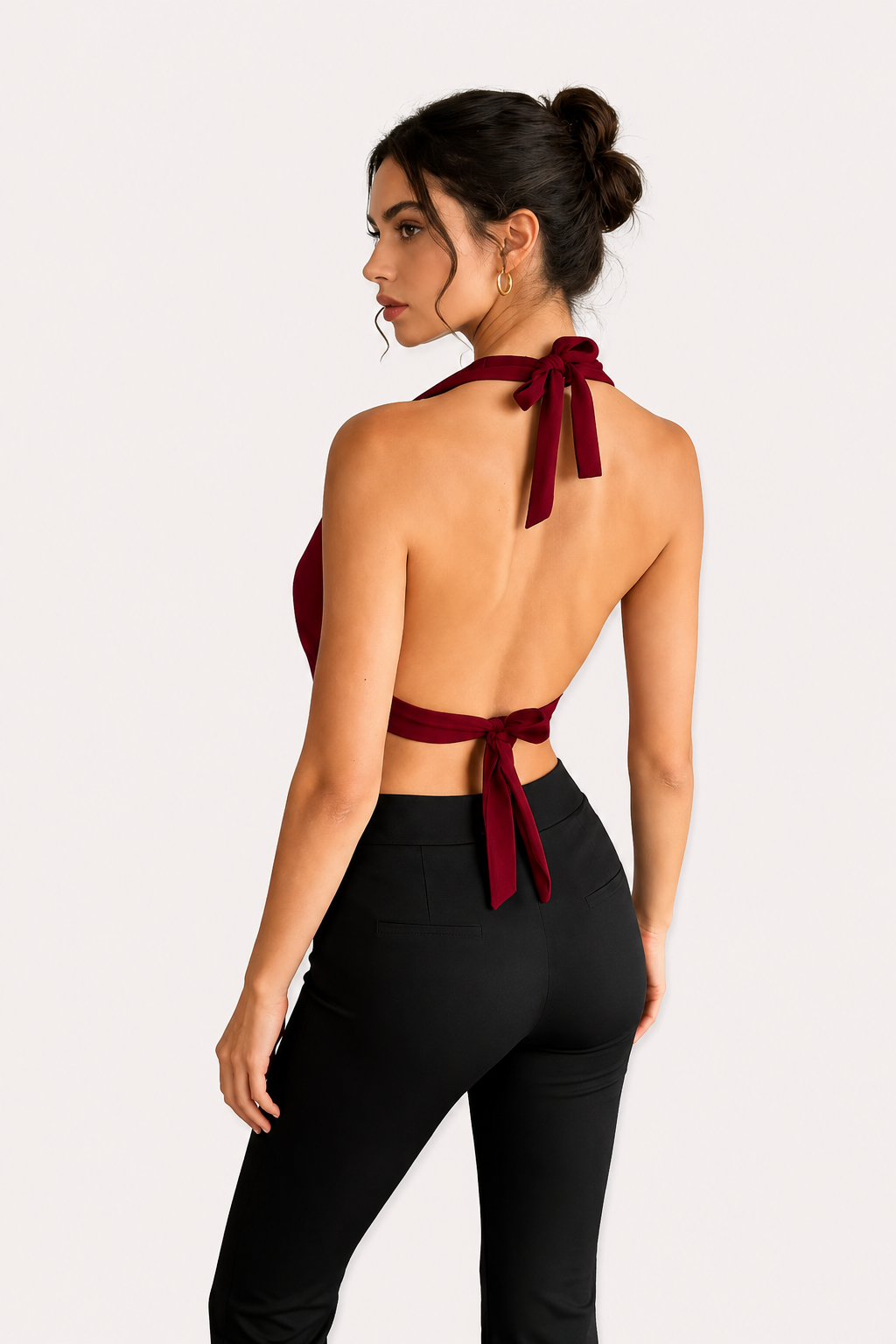 Women’s Halter Neck Draped Top
