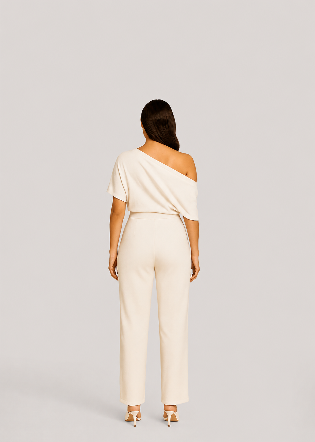 Women’s One-Shoulder Wide-Leg Jumpsuit