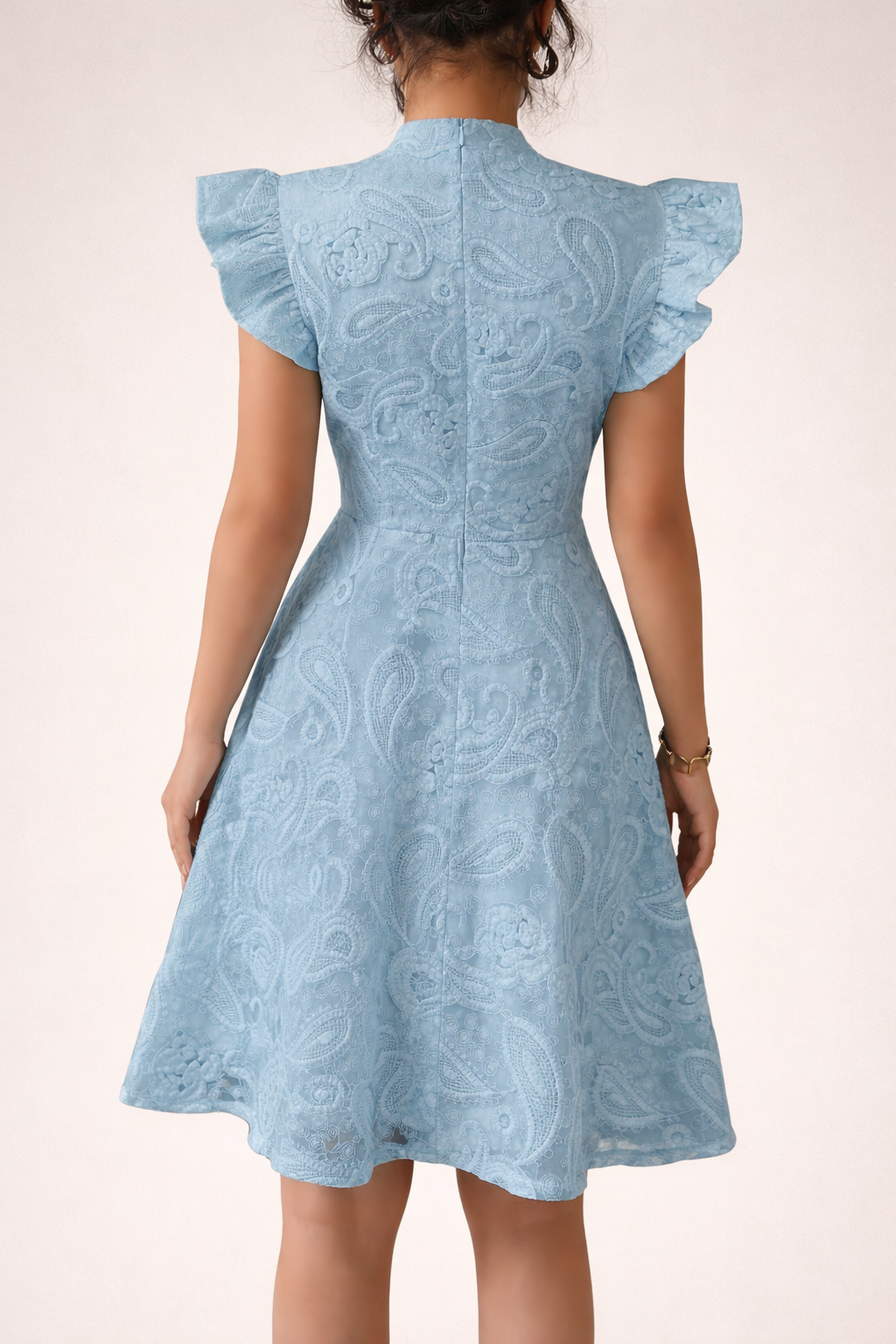 Women’s Stand Collar Mini Dress