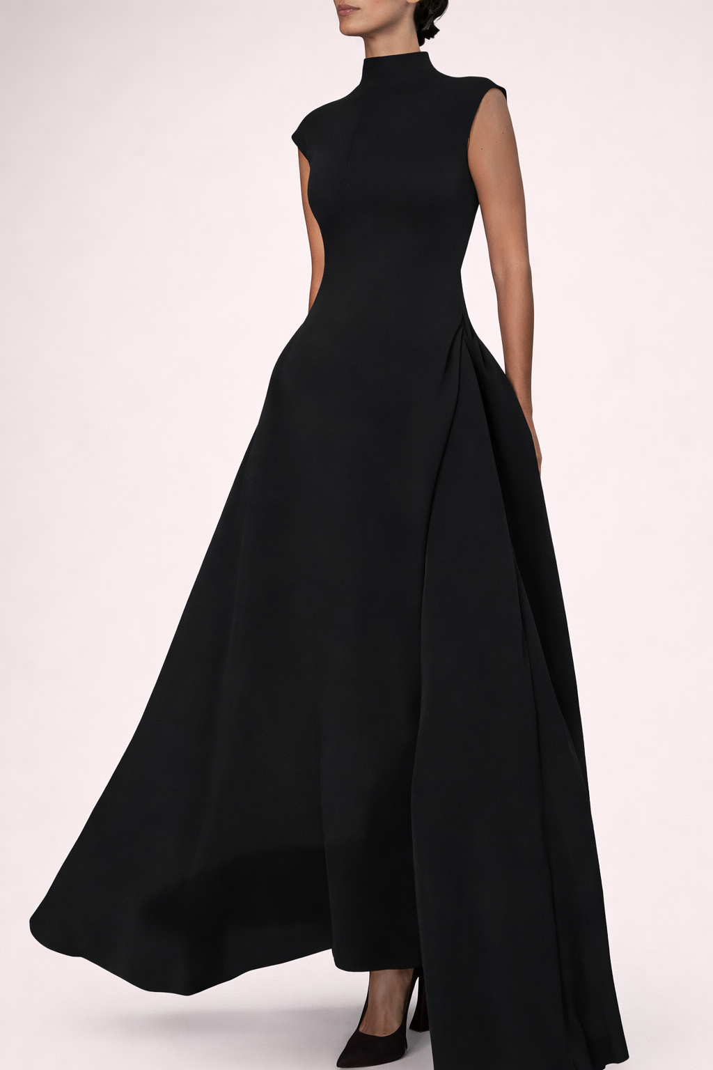Black Sleeveless Maxi Dress