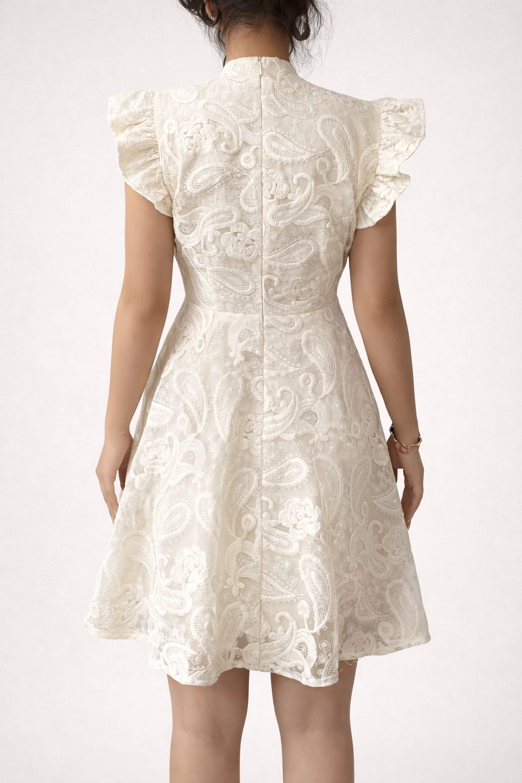Women’s Stand Collar Mini Dress