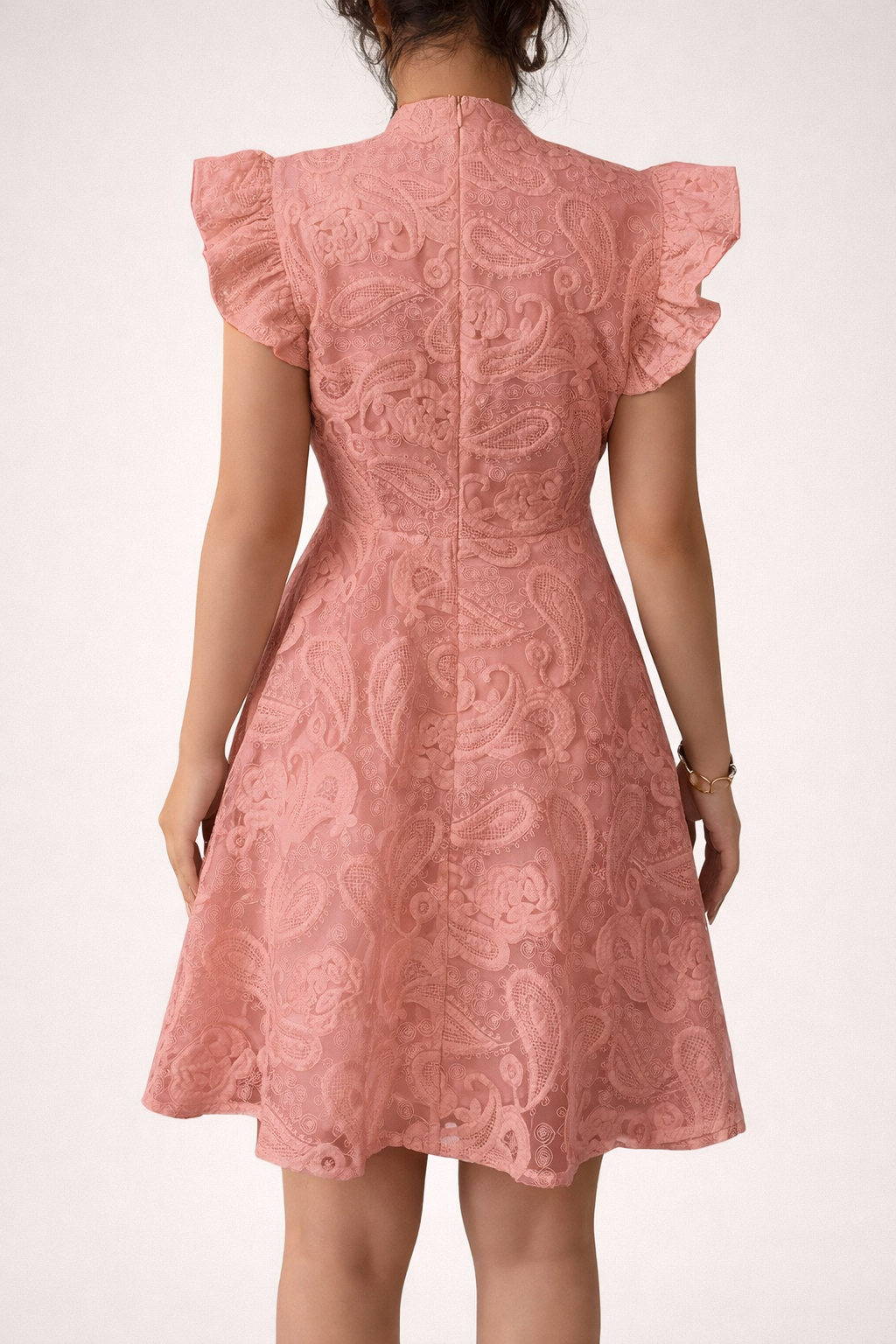 Women’s Stand Collar Mini Dress