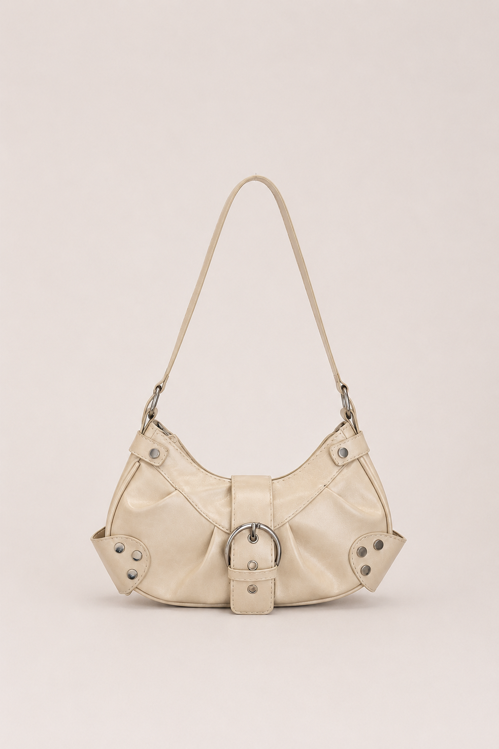 Buckle Detail Shoulder Bag