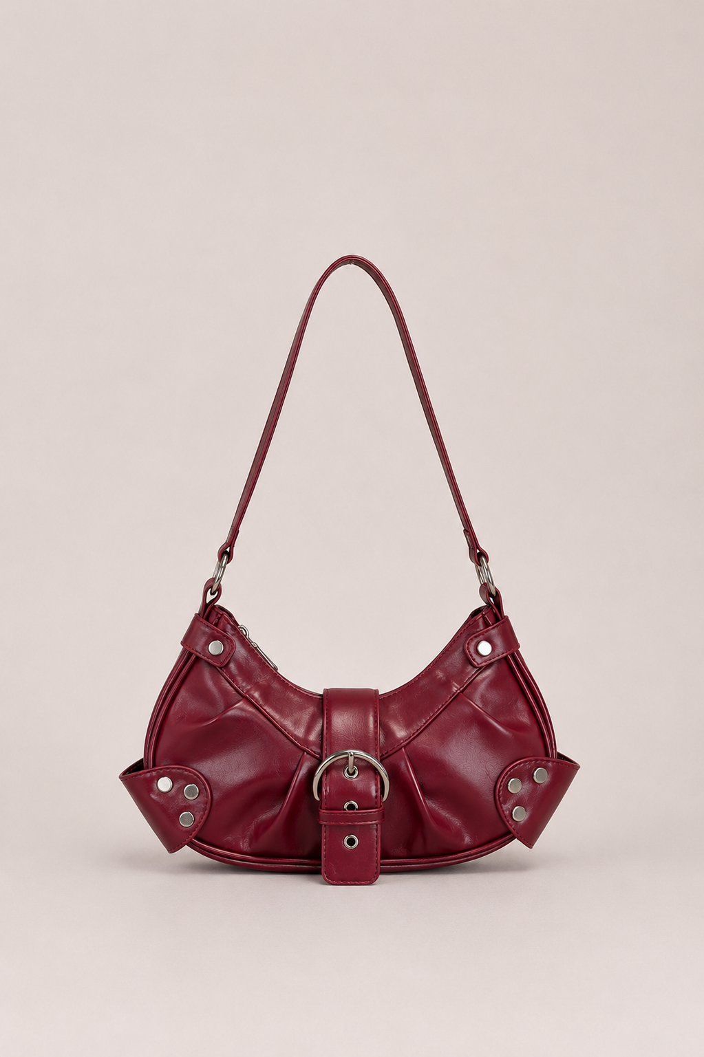 Buckle Detail Shoulder Bag