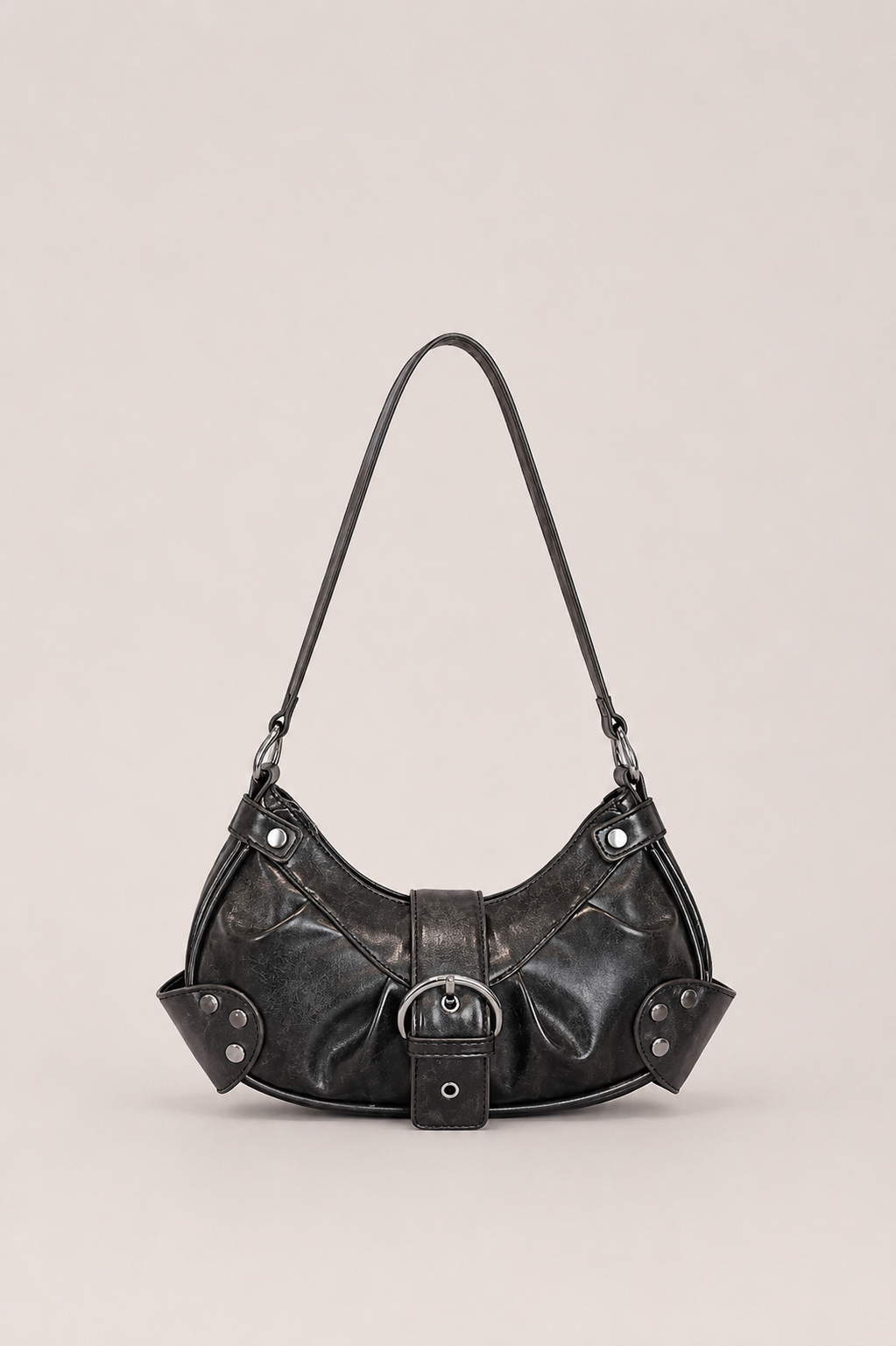 Buckle Detail Shoulder Bag