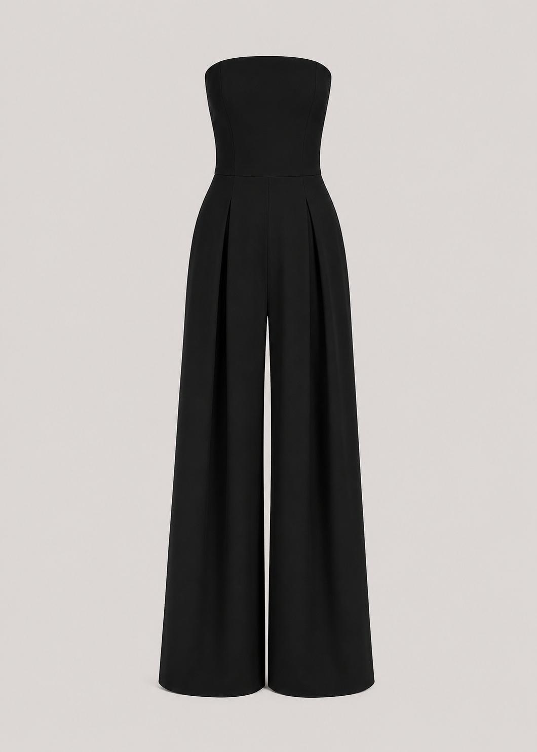 Women’s Strapless Tailored Wide-Leg Jumpsuit