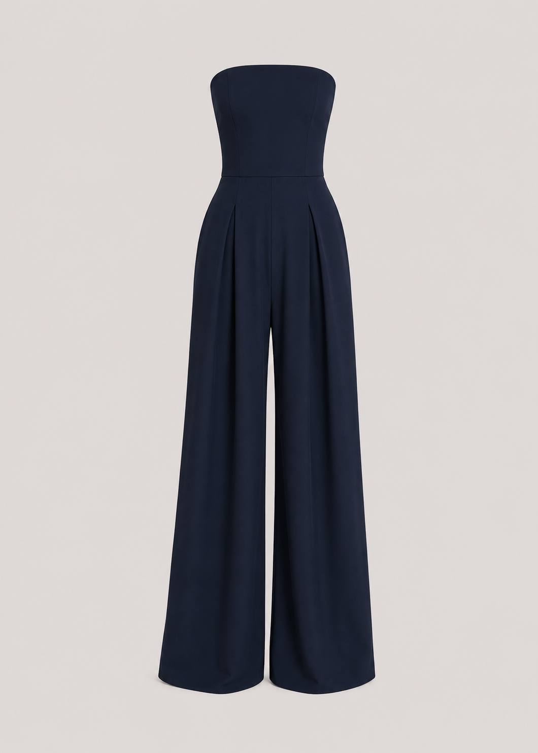 Women’s Strapless Tailored Wide-Leg Jumpsuit