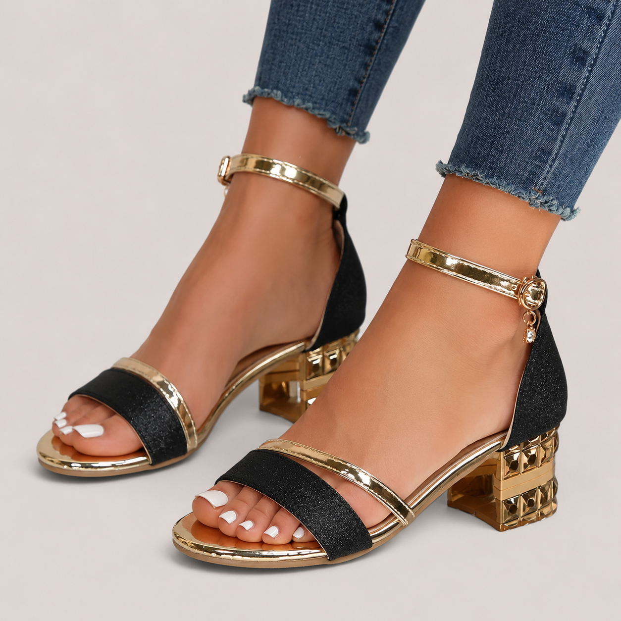 Women’s Ankle Strap Block Heel Sandals