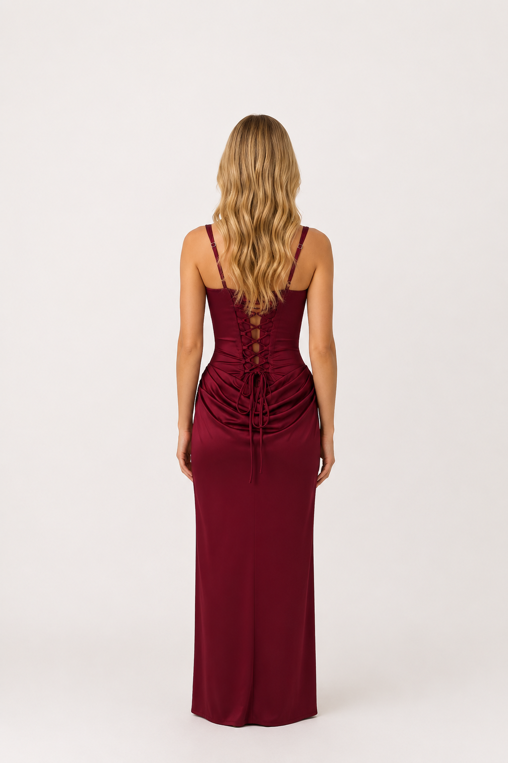Women’s Corset Waist Maxi Dress