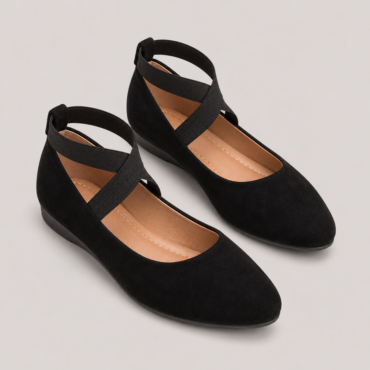 Women’s Cross Strap Wedge Flats