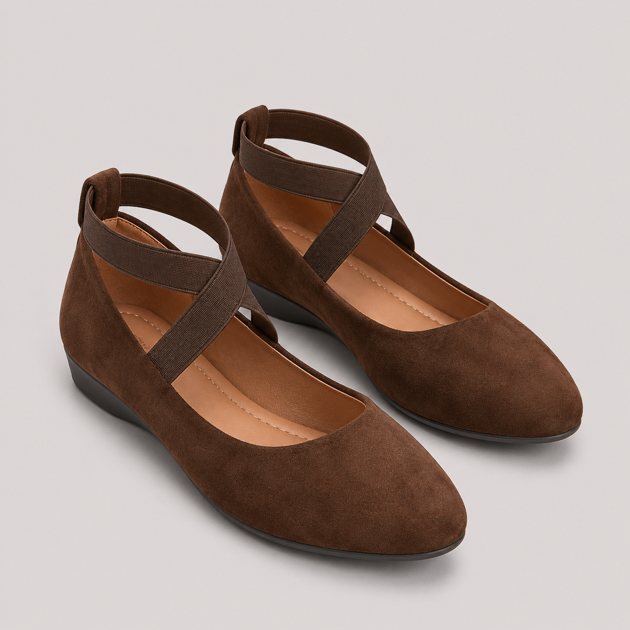 Women’s Cross Strap Wedge Flats