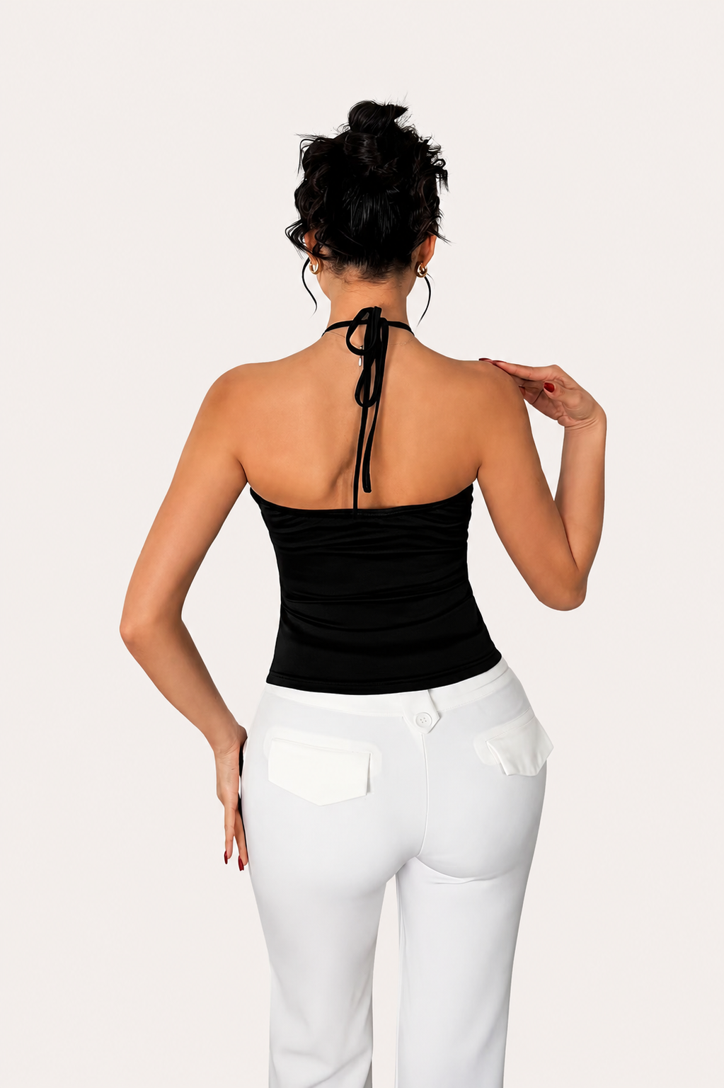 Women’s Halter Neck Cut-Out Top