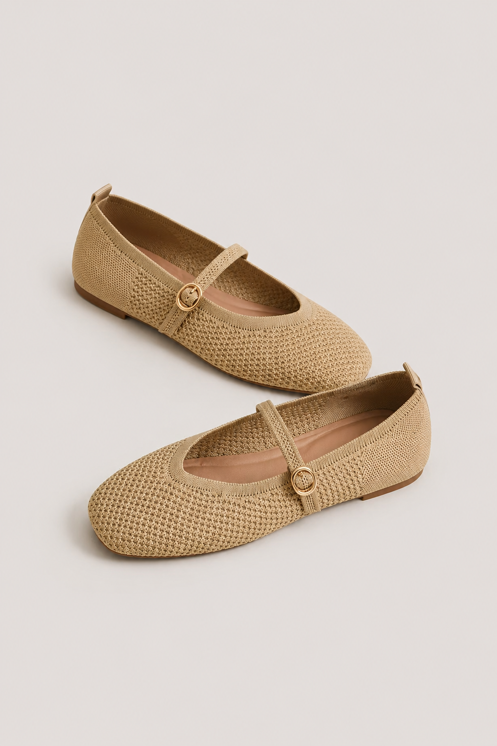 Women’s Knit Mary Jane Flat Shoes