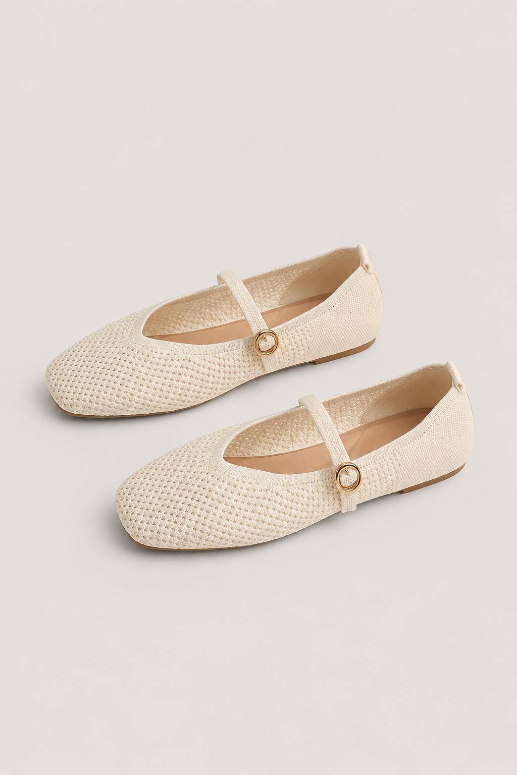 Women’s Knit Mary Jane Flat Shoes