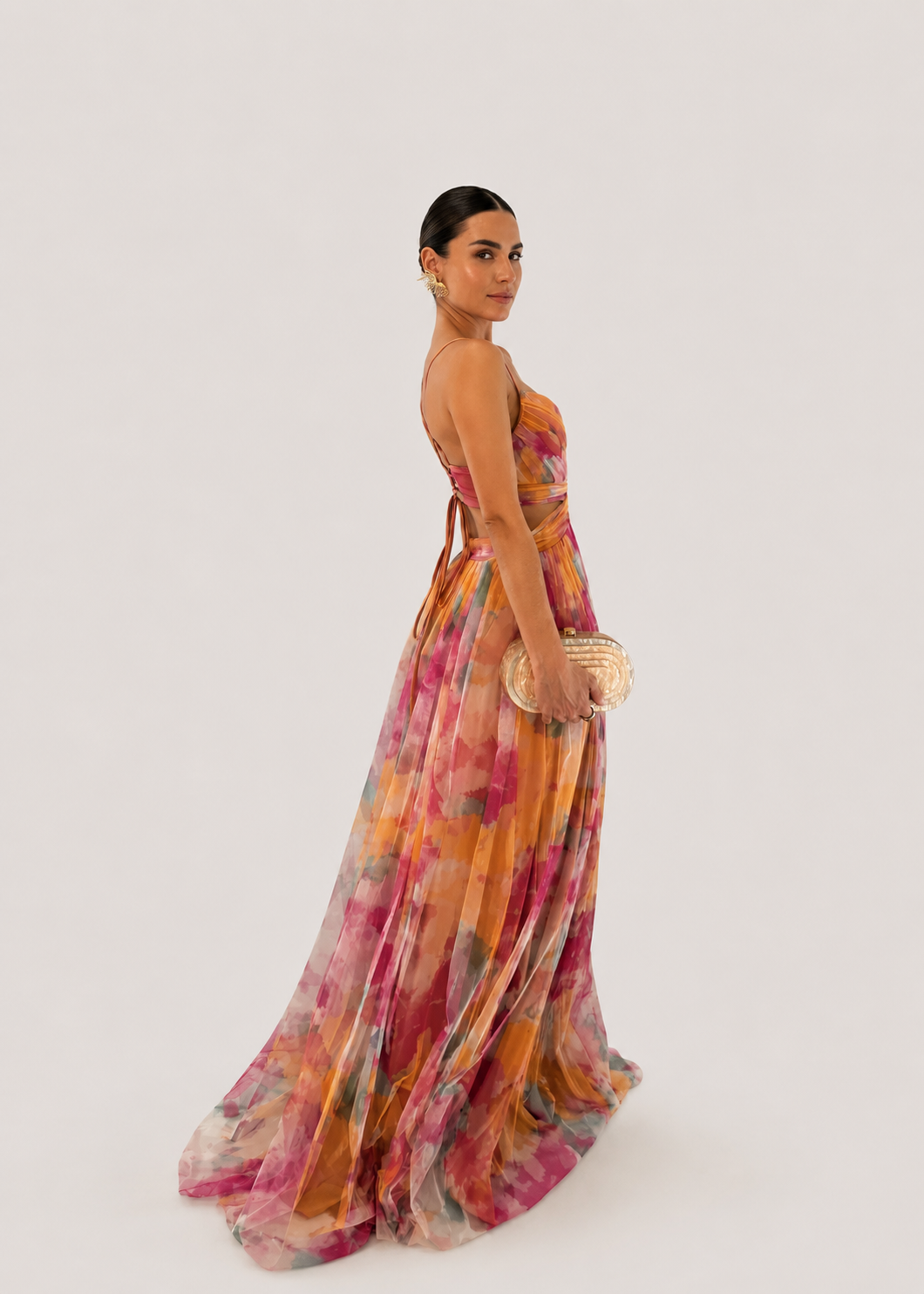 Women’s Layered Strappy Maxi Dress