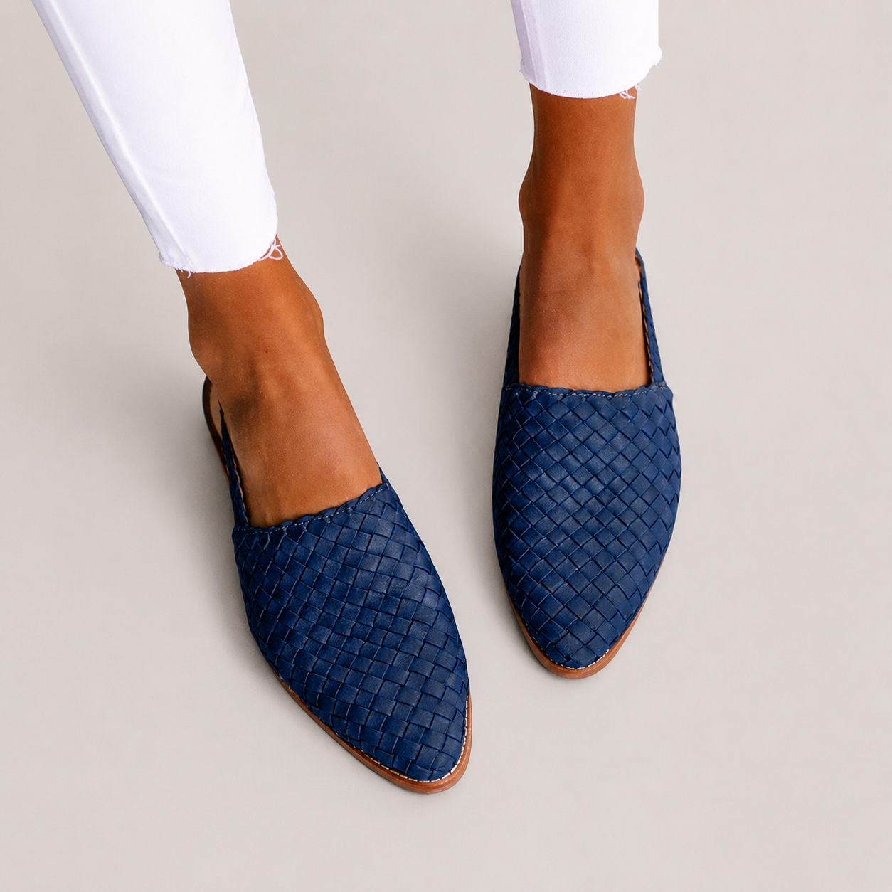 Women’s Woven Pointed Toe Mules