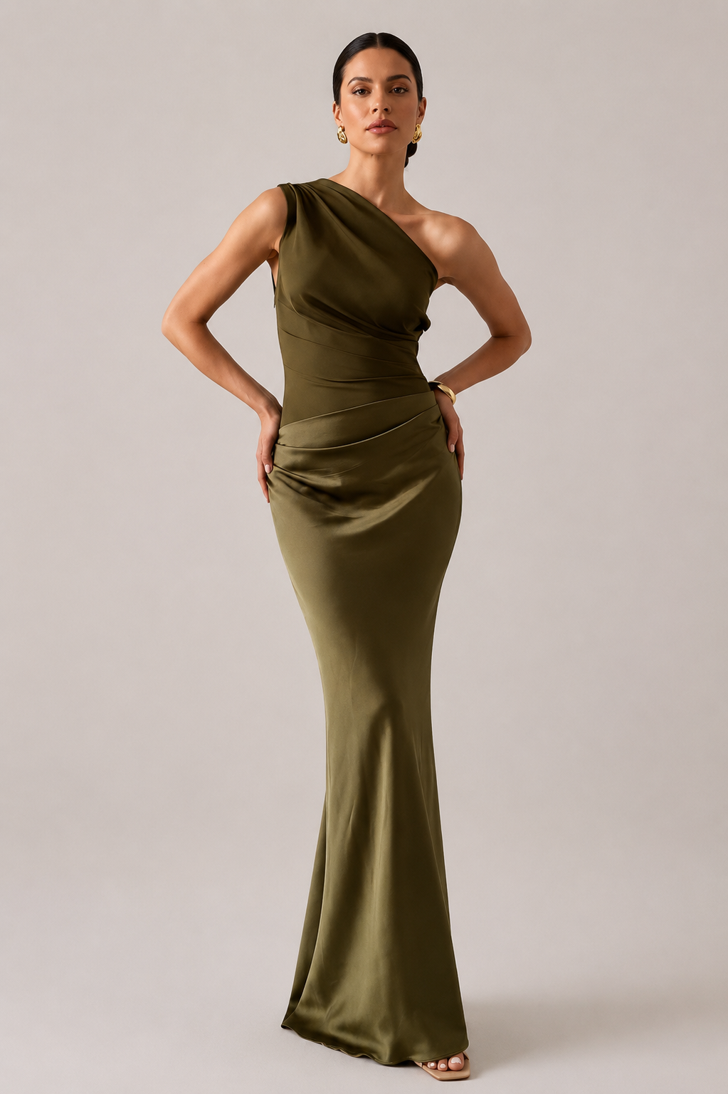 Women’s One Shoulder Maxi Dress
