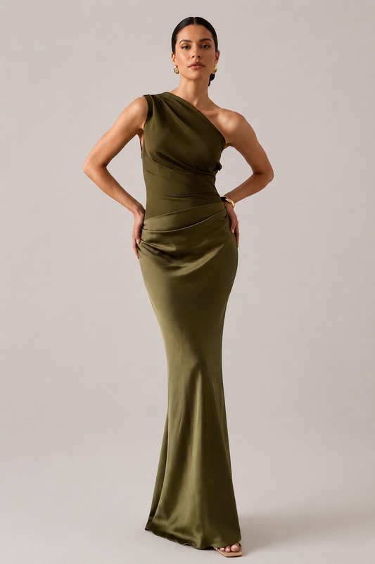 Women’s One Shoulder Maxi Dress
