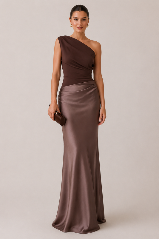 Women’s One Shoulder Maxi Dress