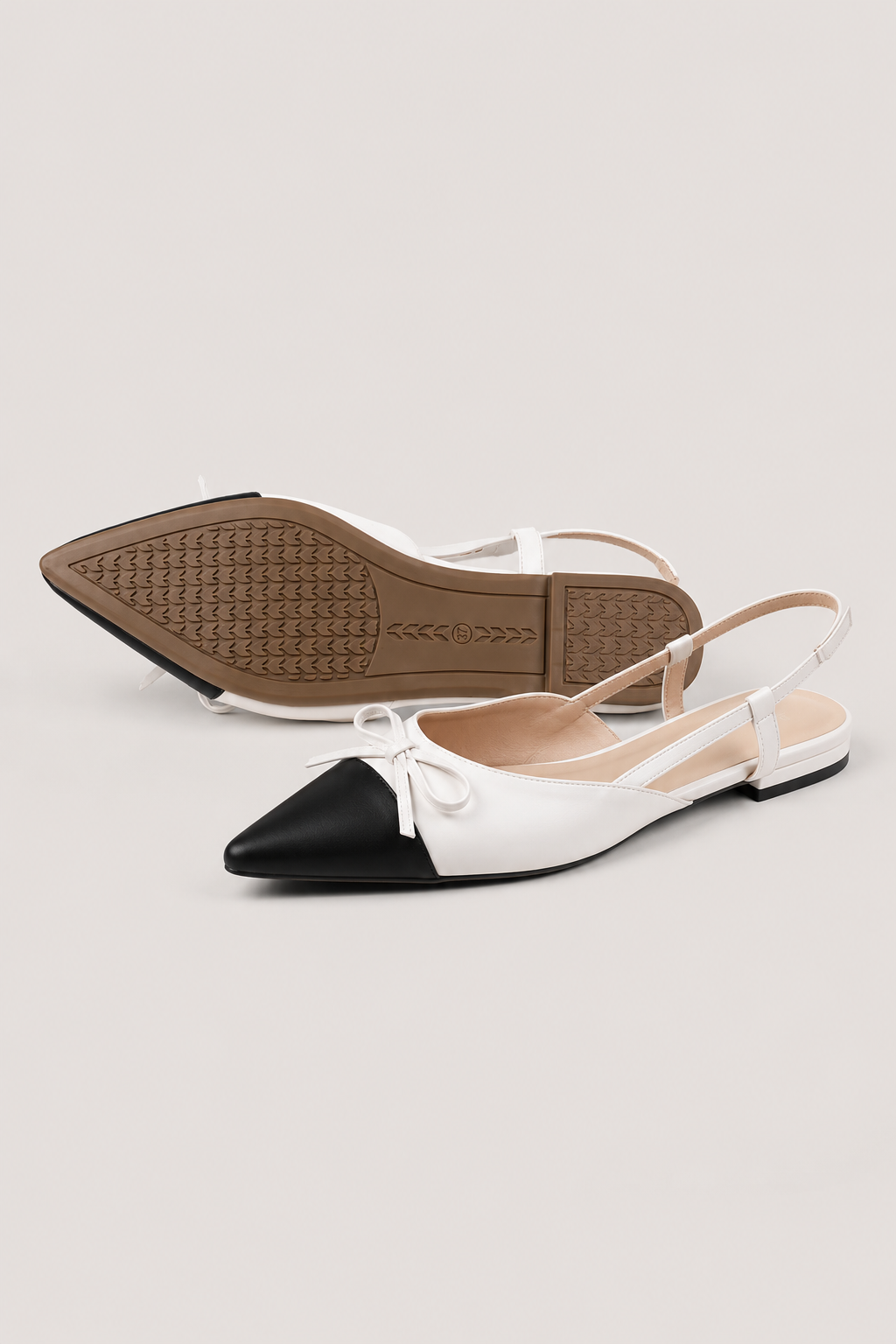 Women’s Pointed Toe Slingback Flat Shoes