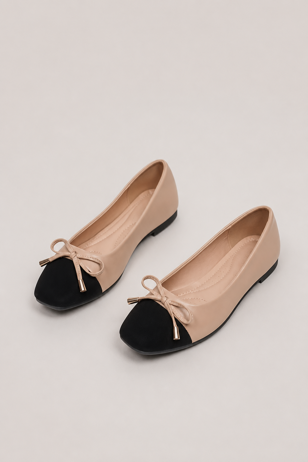 Women’s Square Toe Bow Ballet Flats