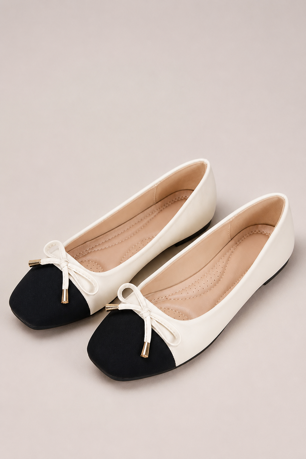 Women’s Square Toe Bow Ballet Flats