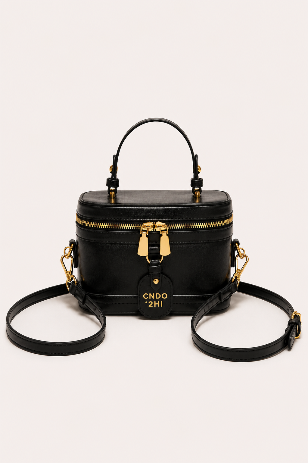 Women’s Structured Mini Top Handle Bag with Detachable Strap