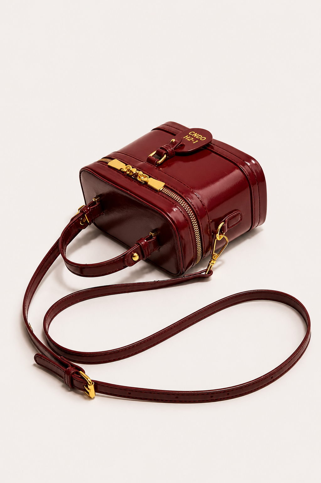 Women’s Structured Mini Top Handle Bag with Detachable Strap