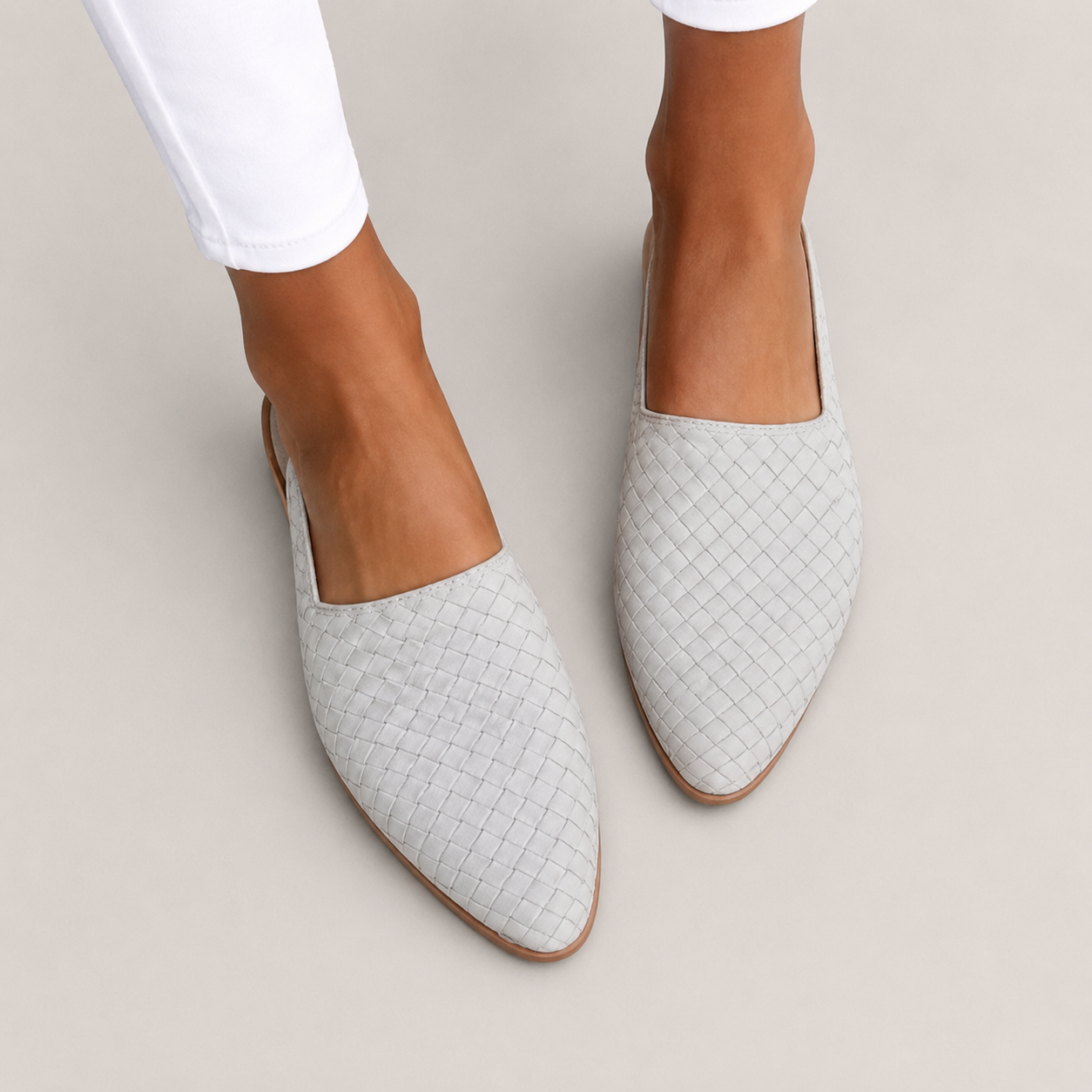 Women’s Woven Pointed Toe Mules