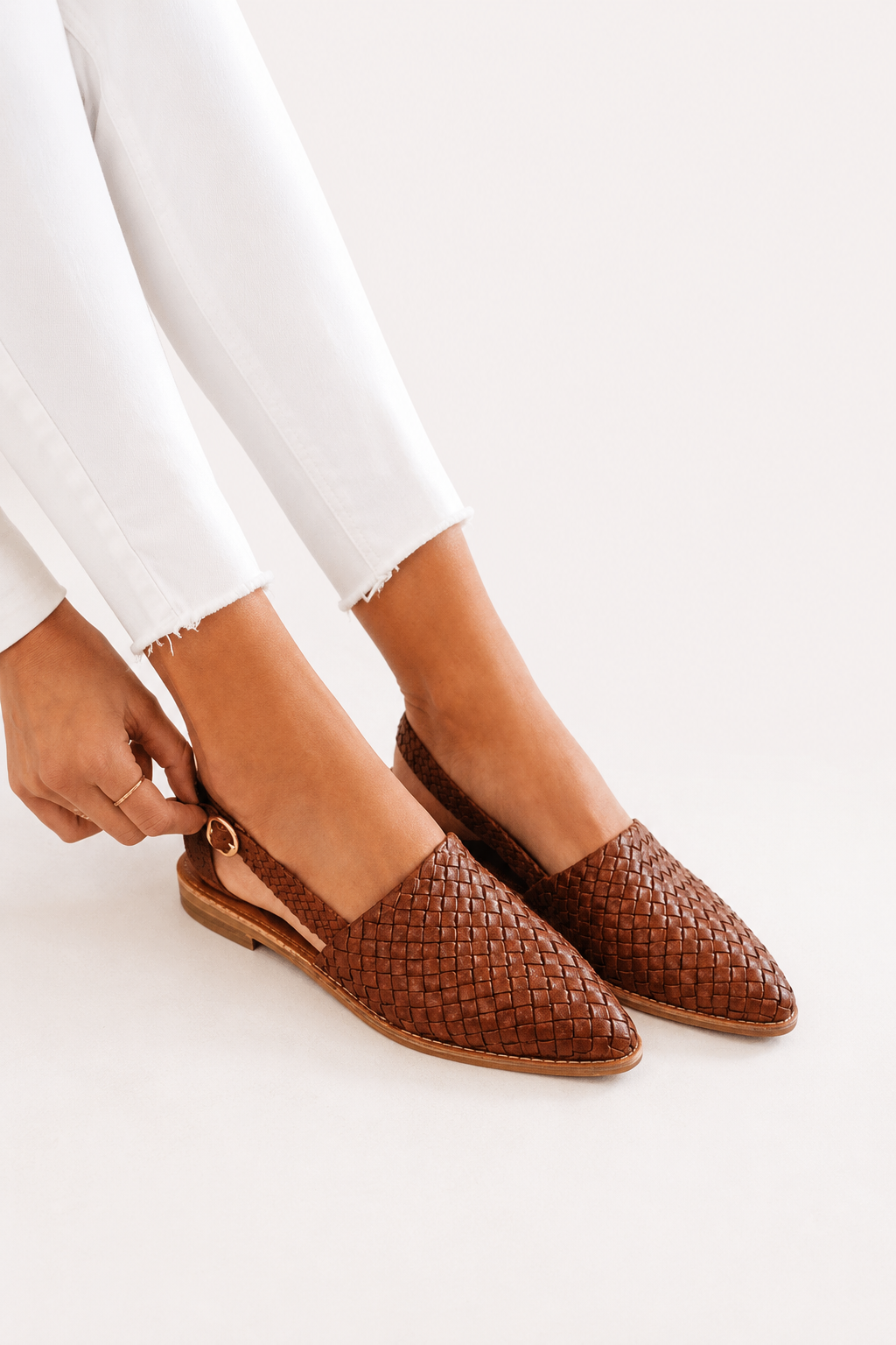 Women’s Woven Slingback Flat Shoes