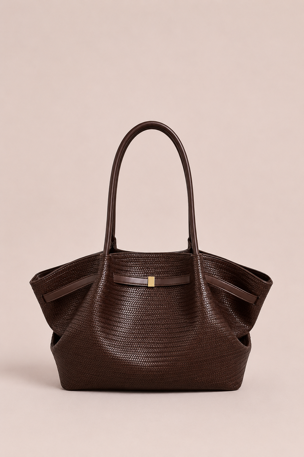 Woven Texture Shoulder Tote