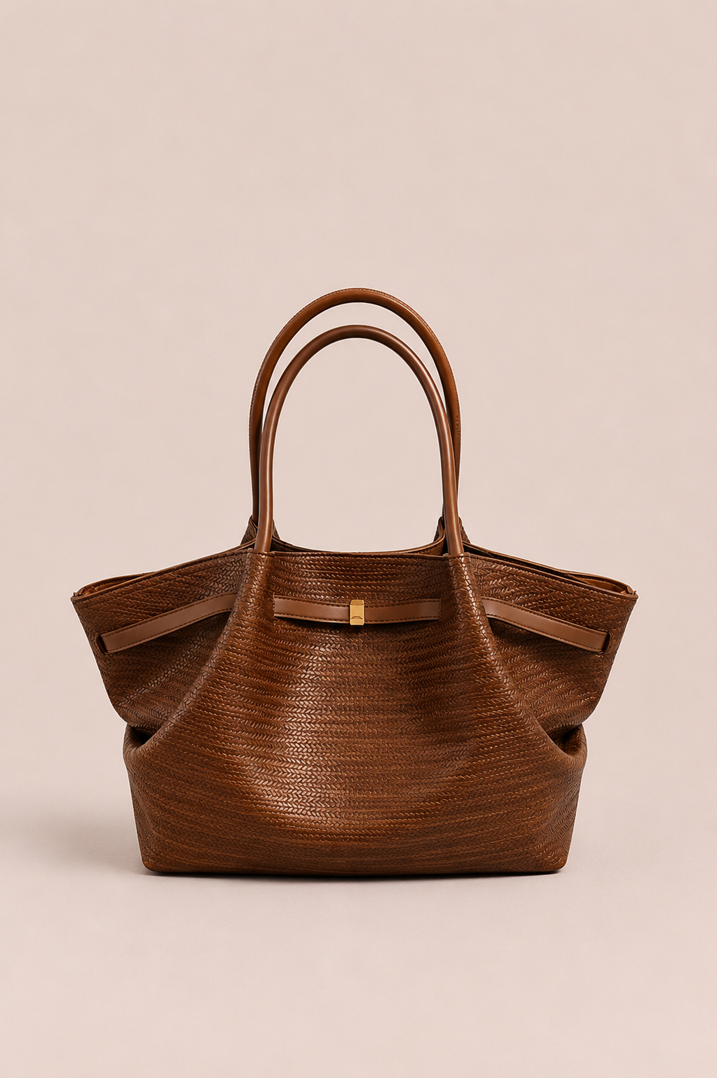 Woven Texture Shoulder Tote