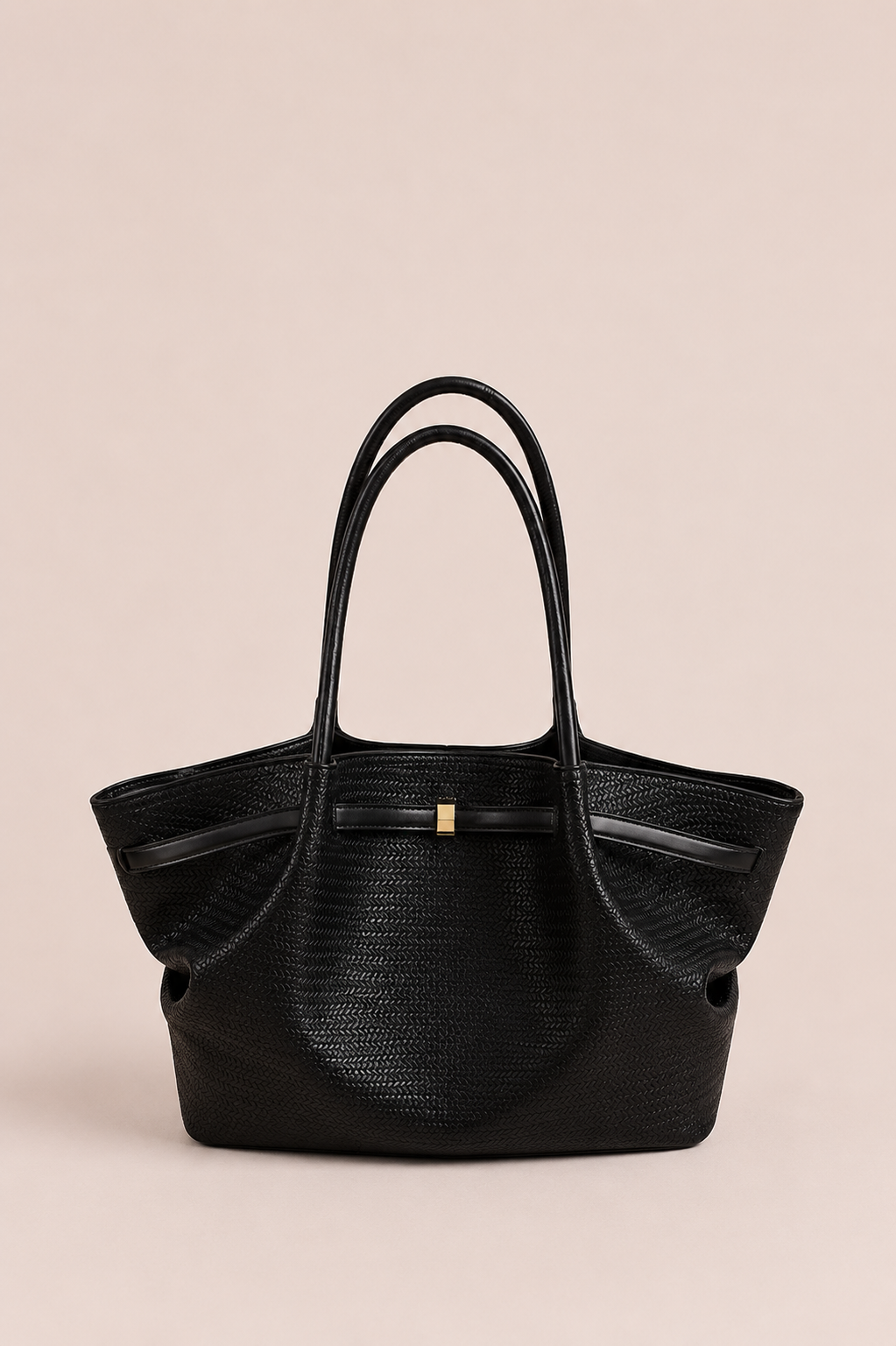 Woven Texture Shoulder Tote