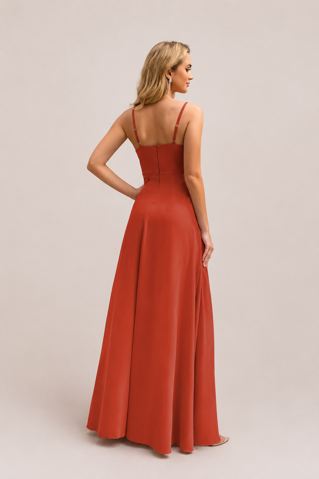 Women’s Cowl Neck A-Line Maxi Dress